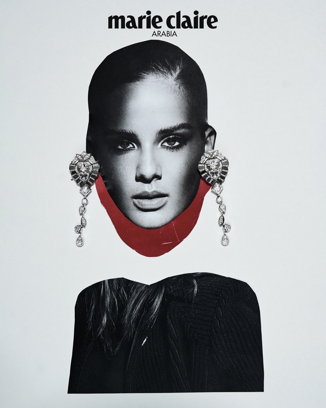 أقراط Lion Solaire De Chanel من الذهب الأبيض المرصّع بالألماس من Chanel High Jewelry