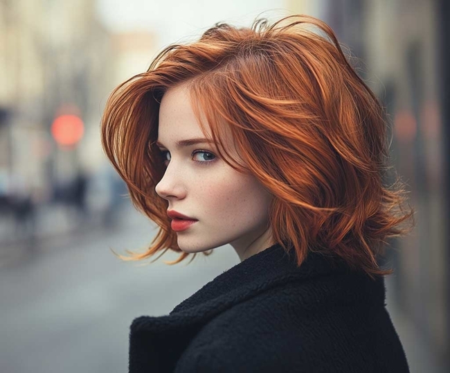 تسريحة Layered Textured Waves