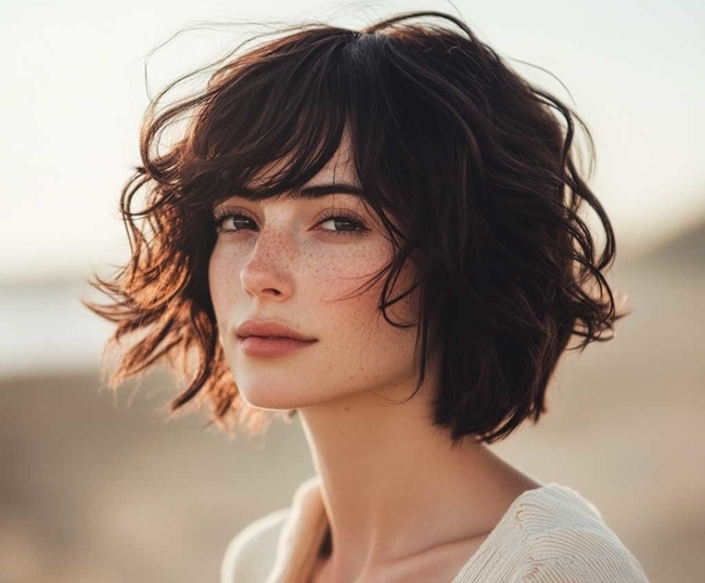 تسريحة Tousled Waves