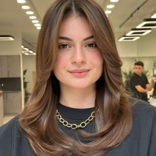 تسريحة fine straight hair