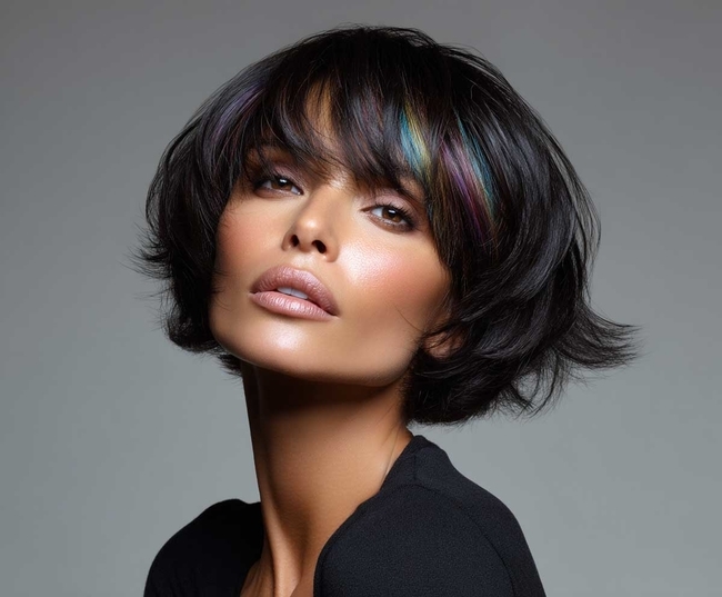 تسريحة Short layered bob hairstyles