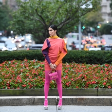 ديالا مكي وإطلالات أسبوع الموضة في نيويورك