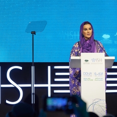 كلمة سمو الشيخة موزا بنت ناصر في مؤتمر القمة العالمي للإبتكار في الرعاية الصحية