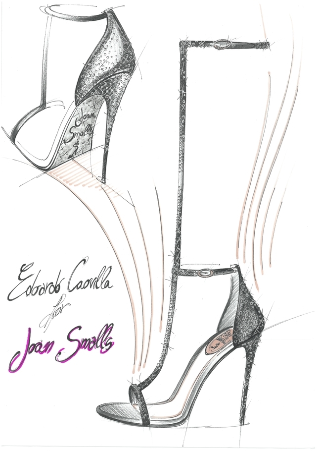 Joan Smalls René Caovilla Sketch