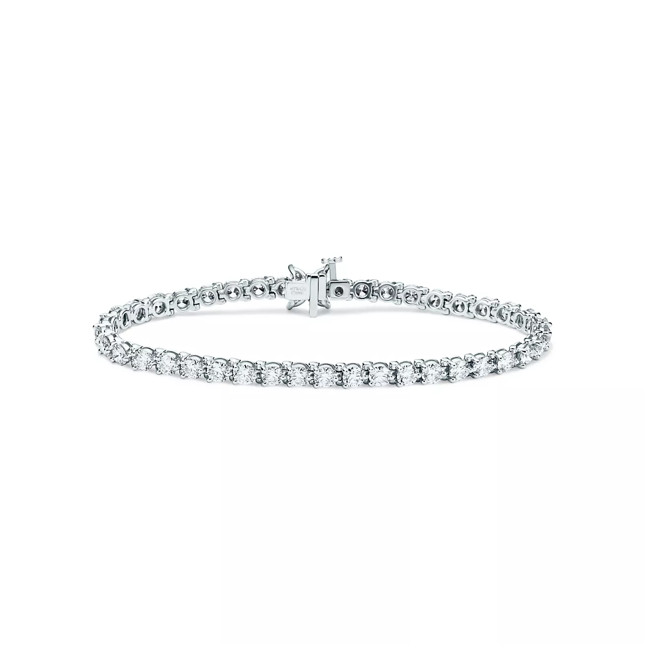Tiffany Victoria® Tennis Bracelet in Platinum with Diamonds