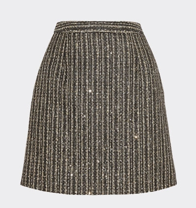 التنانير القصيرة Metallic Tweed من Saint Laurent