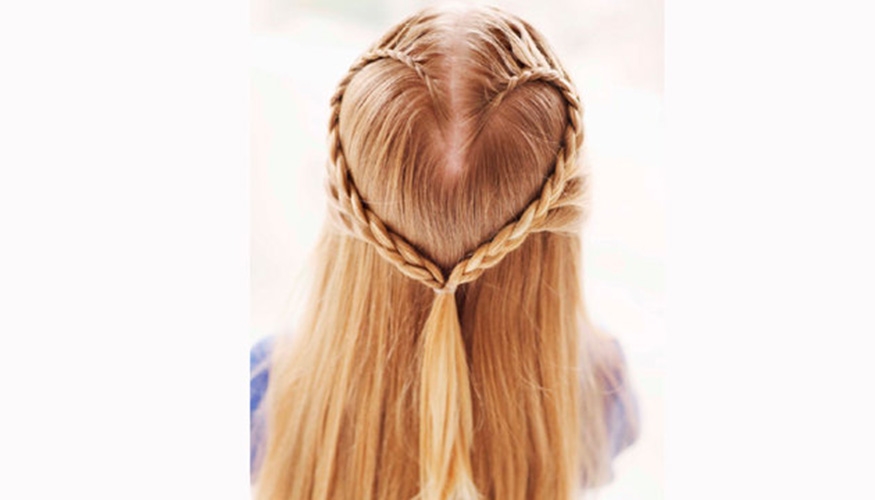 لمسة مميزة في الشعر من خلال ضفيرة القلب