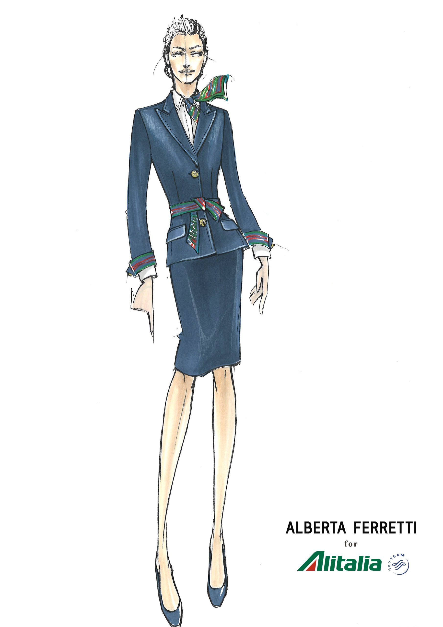 Alberta Ferretti جعلتنا نتمنّى أن نكون مضيفات على متن Alitalia