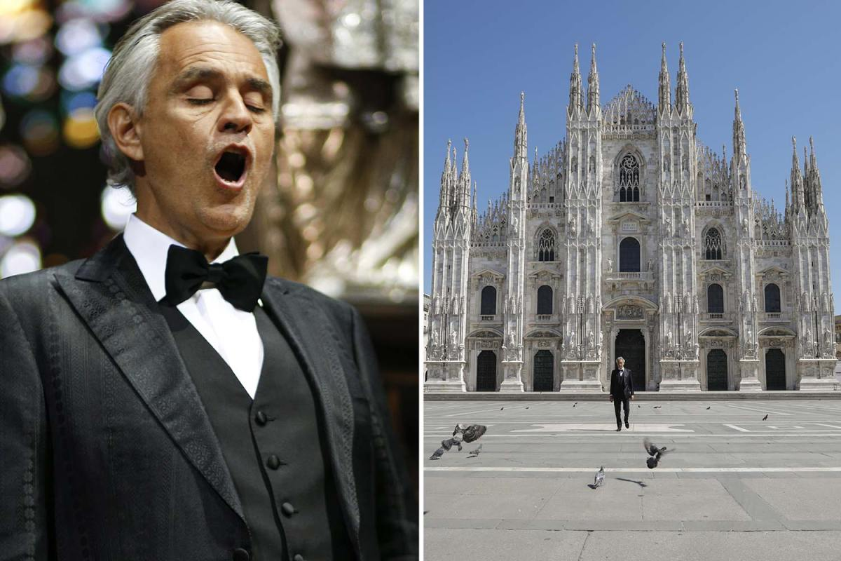 الأسطورة الإيطاليّة Andrea Bocelli يمنح الأمل للملايين