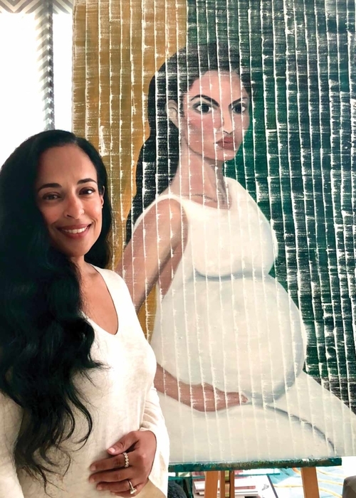 Lulwa Al-Khalifa: “أردت أن تُظهر المرأة الحامل في اللوحة عن شجاعة وعزم وراء كلّ آمالها وتوقعّاتها”