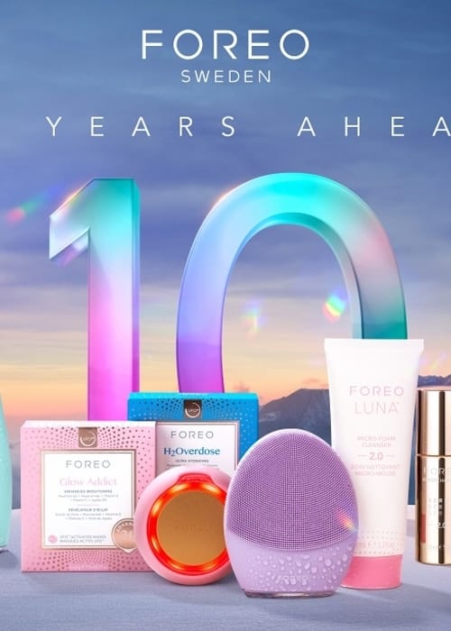 FOREO عالم رائد في مجال العناية بالبشرة منذ 10 سنوات!
