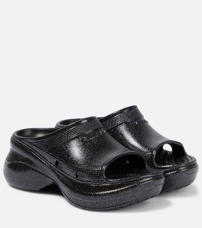 BALENCIAGA x Crocs platform slides