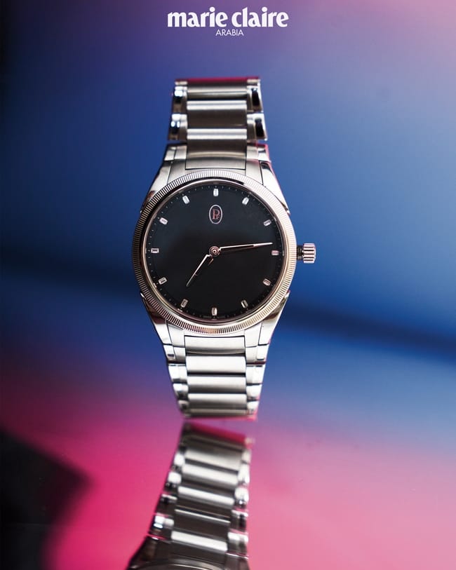 ساعة Tonda PF Automatic 36mm من الفولاذ مع ميناء باللون الرمادي الداكن من Parmigiani Fleurier
