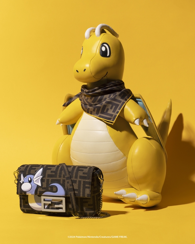 FENDI x FRGMT x POKÉMON_Dragonite & Mini Baguette Dratini