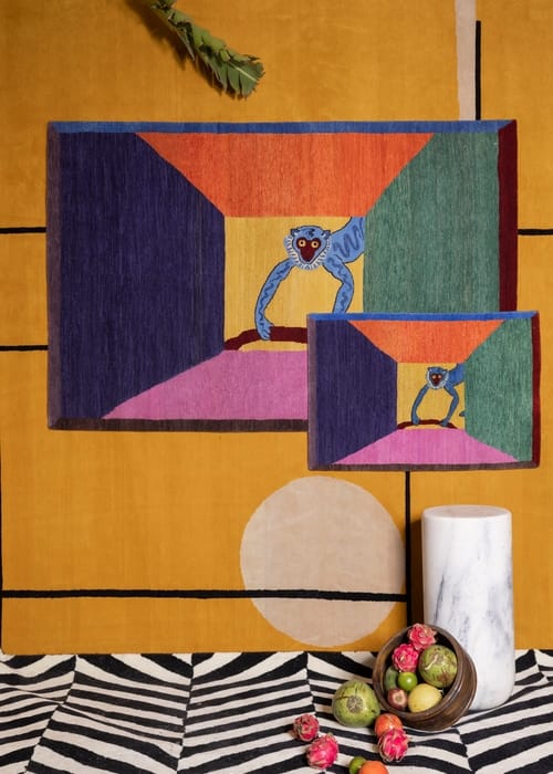 مجموعة آسرة ولدت بعد تعاون Jaipur Rugs ومانيما بالفنّان كازومي يوشيدا
