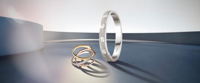 CLASSIC TRINITY RING AND LOVE BRACELET
