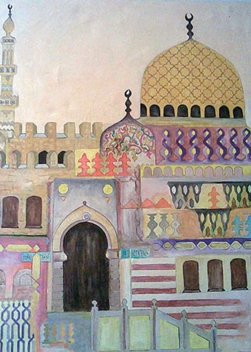 من الفنانين السعوديين الذين اهتموا برسم المآذن والقباب؟