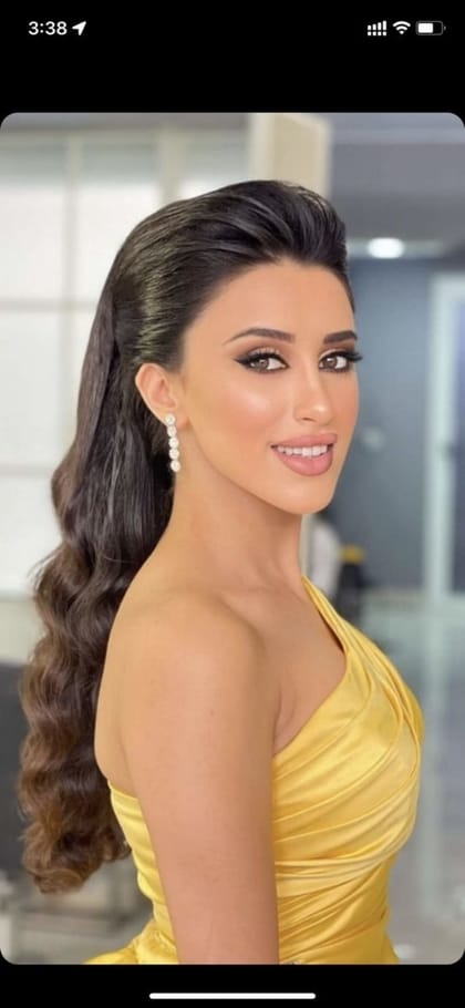 تسريحات بف من قدام للشعر الطويل مع الريترو