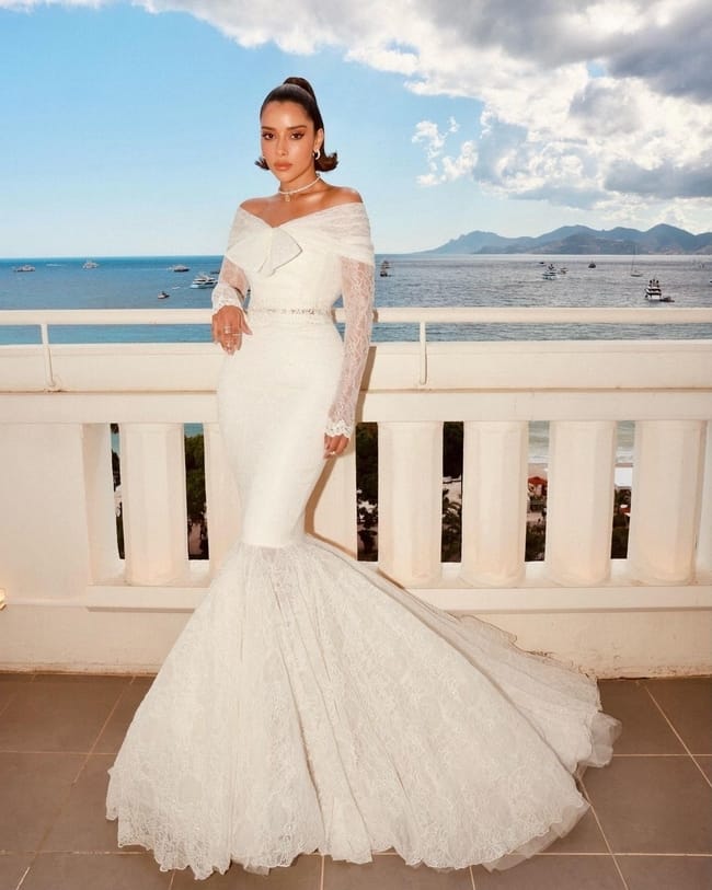 بلقيس فتحي بفستان من Giambattista Valli ومجوهرات Messika