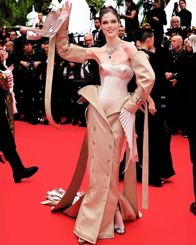 Coco Rocha بفستان ROBERT WUN
