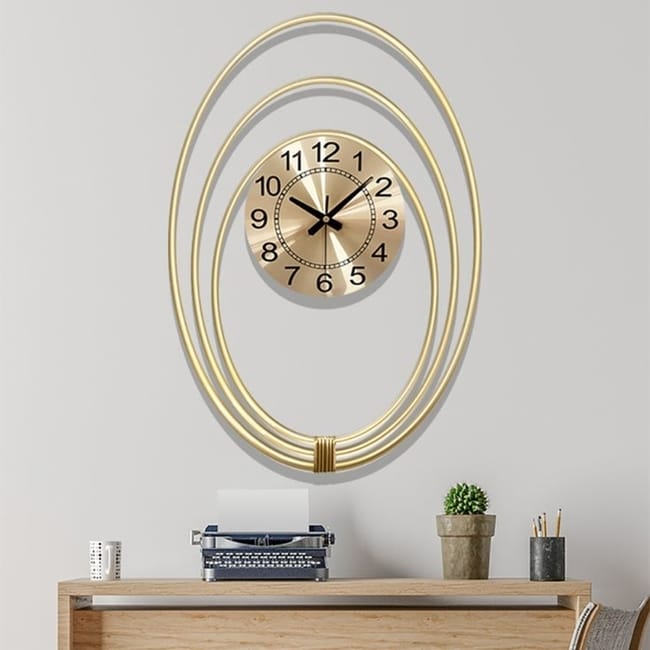 Nordic Modern Minimalist Planet Trajectory Design Large Decorative Wall Clock.jpg