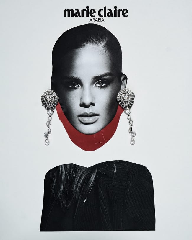 أقراط Lion Solaire De Chanel من الذهب الأبيض المرصّع بالألماس من Chanel High Jewelry