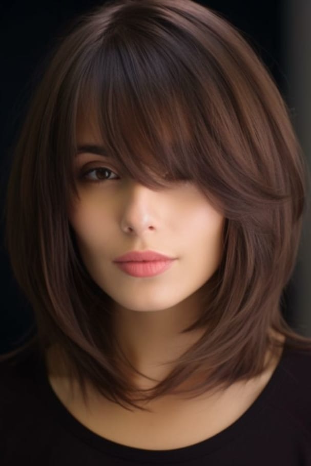 تسريحات شعر متوسط الطول