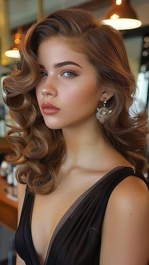 تسريحات تكسير للشعر الطويل تناسب المناسبات.jpg