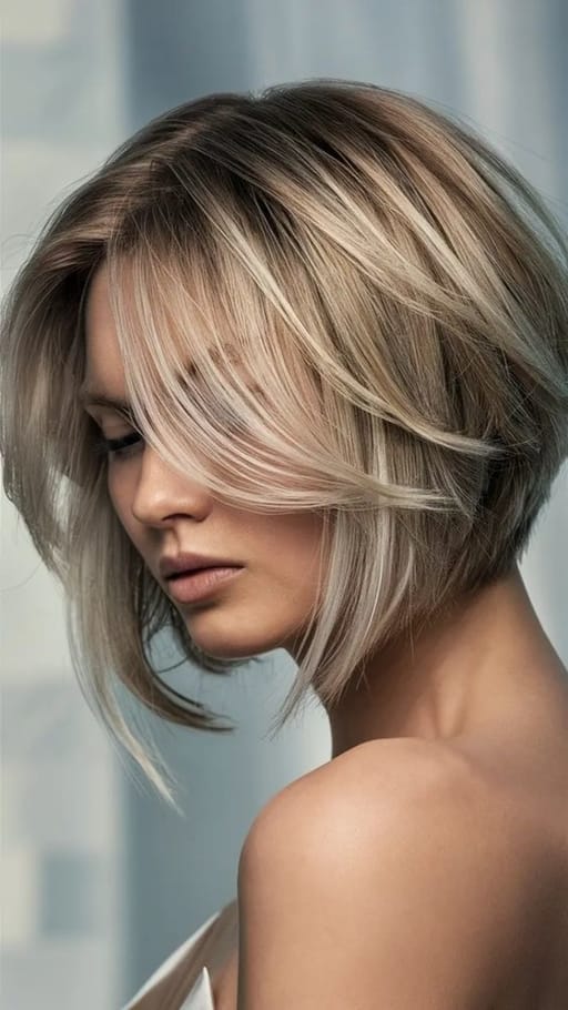 قصات شعر تدريج للشعر الأشقر.jpg