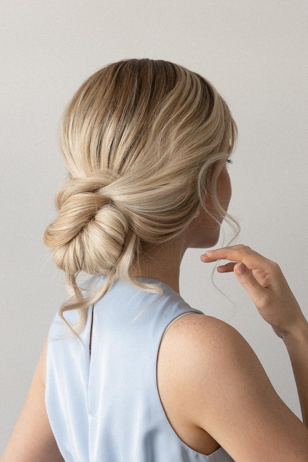 تسريحة simple updo hairstyle