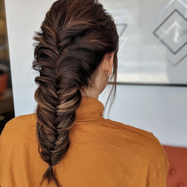 تسريحة Fishtail Braid