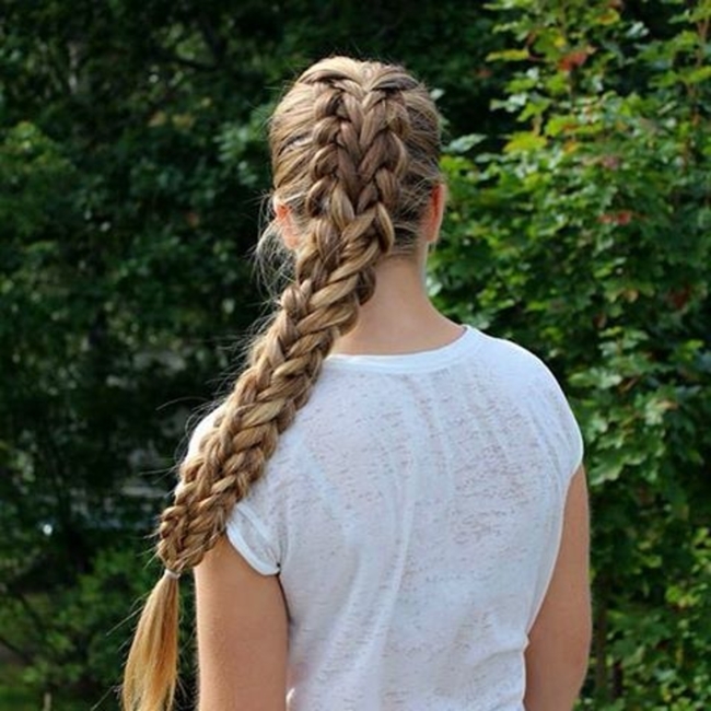تسريحة Five-Strand Waterfall Braid