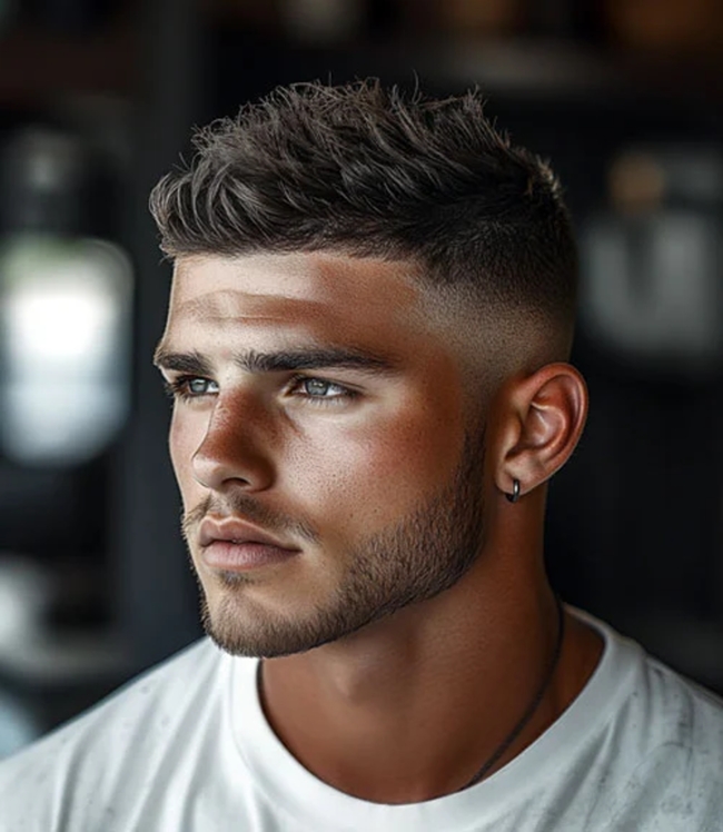 قصة Short, Spiky Hair with Fade