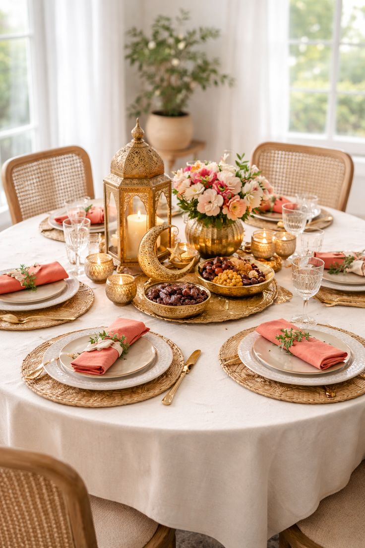 تنسيق سفرة رمضان بطريقة فاخرة