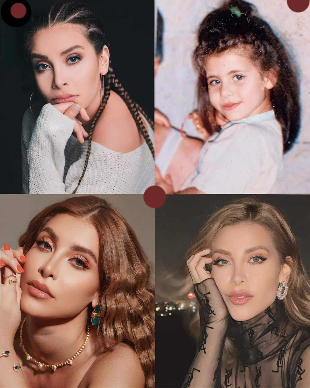 نور علي في مراحل عديدة من حياتها